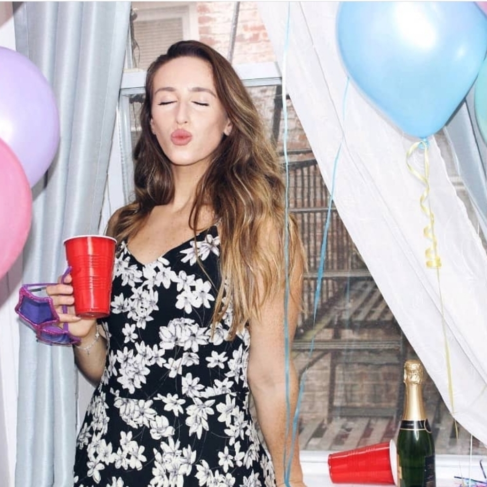 90s Style Floral Print Summer Dress